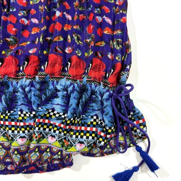 Desigual Andrea Gypsy Off Shoulder Blouse Tunic - Picture 7 of 10